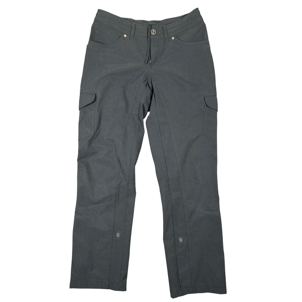 KUHL Cargo Pants Women 2 Regular Splash Charcoal Gray Hiking Outdoor Articulated